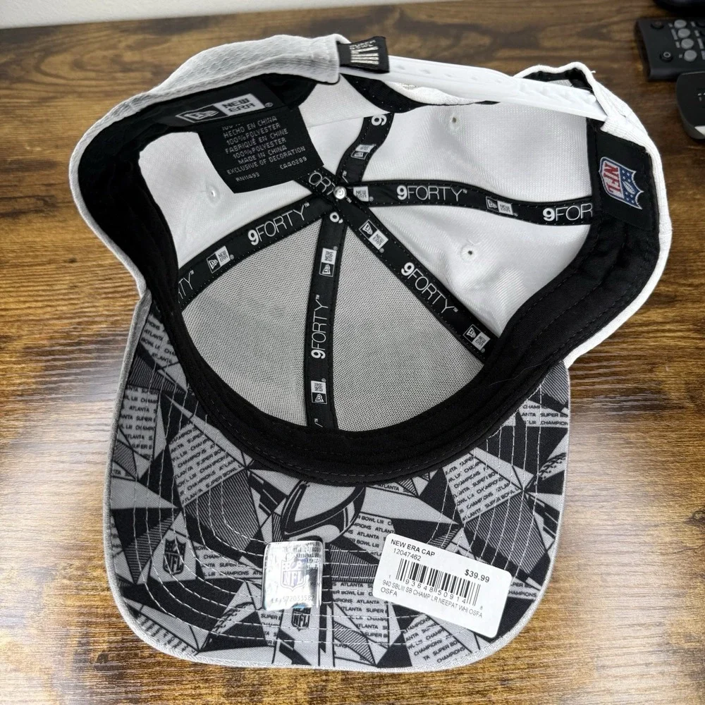 New Era Patriots Super Bowl LIII Champions 9FORTY Adjustable Hat NWT NFL